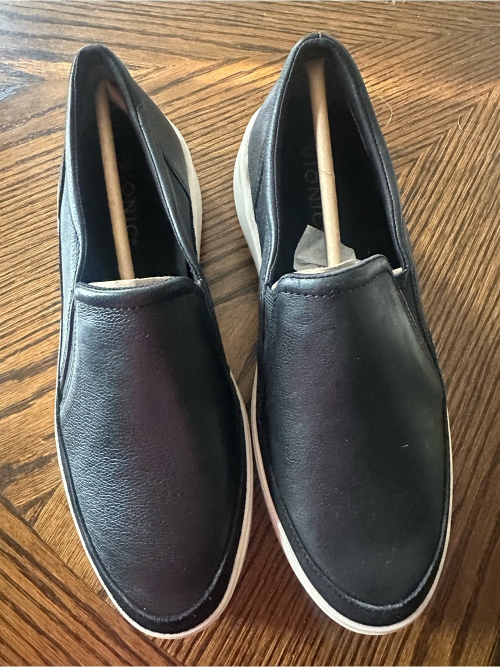 Vionic Womens Kearny Platform Slip On Sneakers Black Women’s Size 9